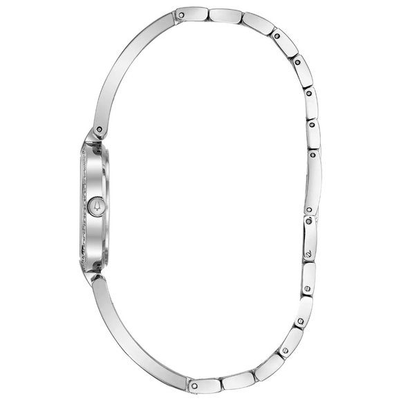 SALE! Bulova White Diamond Clasp Watch - Picture 5 of 6